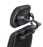 Patented black adjustable headrest from ergoCentric.