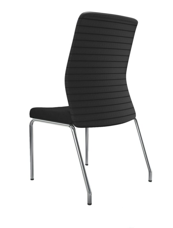 iCentric Mesh Guest Chair Armless from ergoCentric. Equipped with Black Frame and Beige Seat