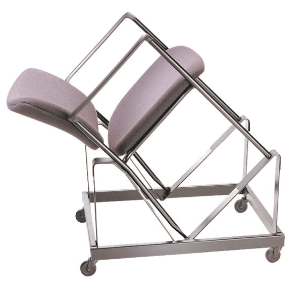 iCentric Stacker with Arms from ergoCentric. Equipped with Black Frame and Black Seat